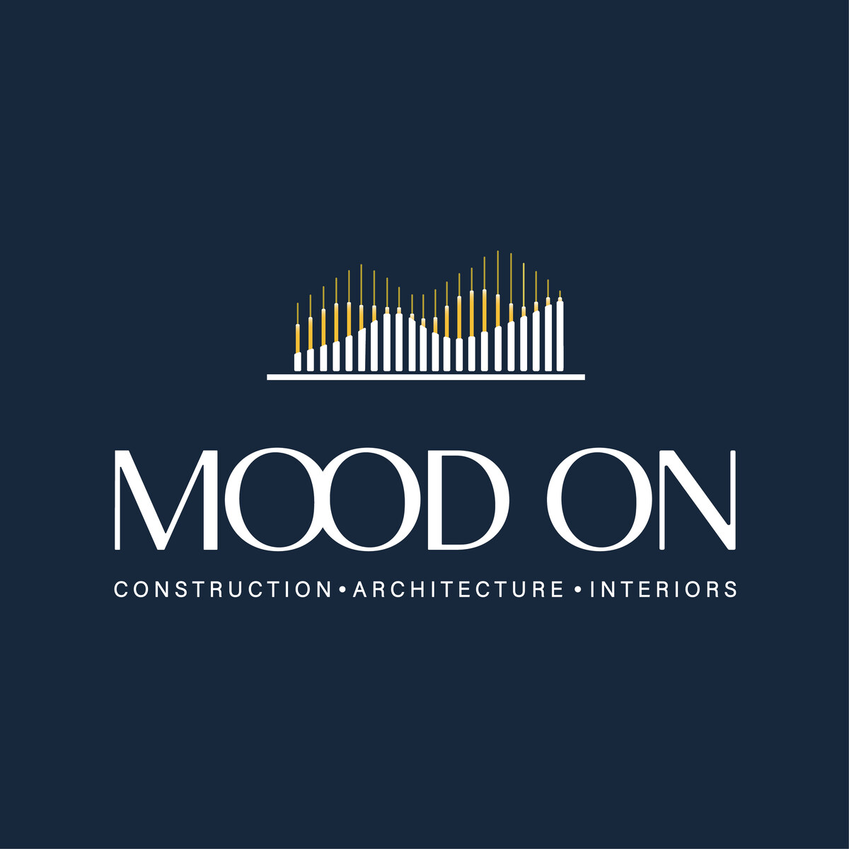 Mood On Studio logo on a deep blue field